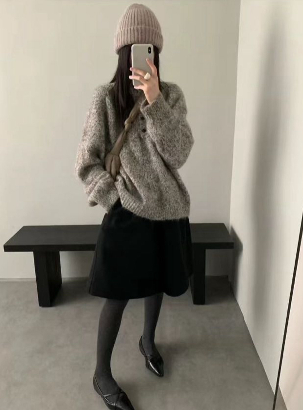 DARLUZ_MI東大門㊣代購女裝新品熱賣職業人氣休閑針織衫紐扣DARLUZ_MI針織衫