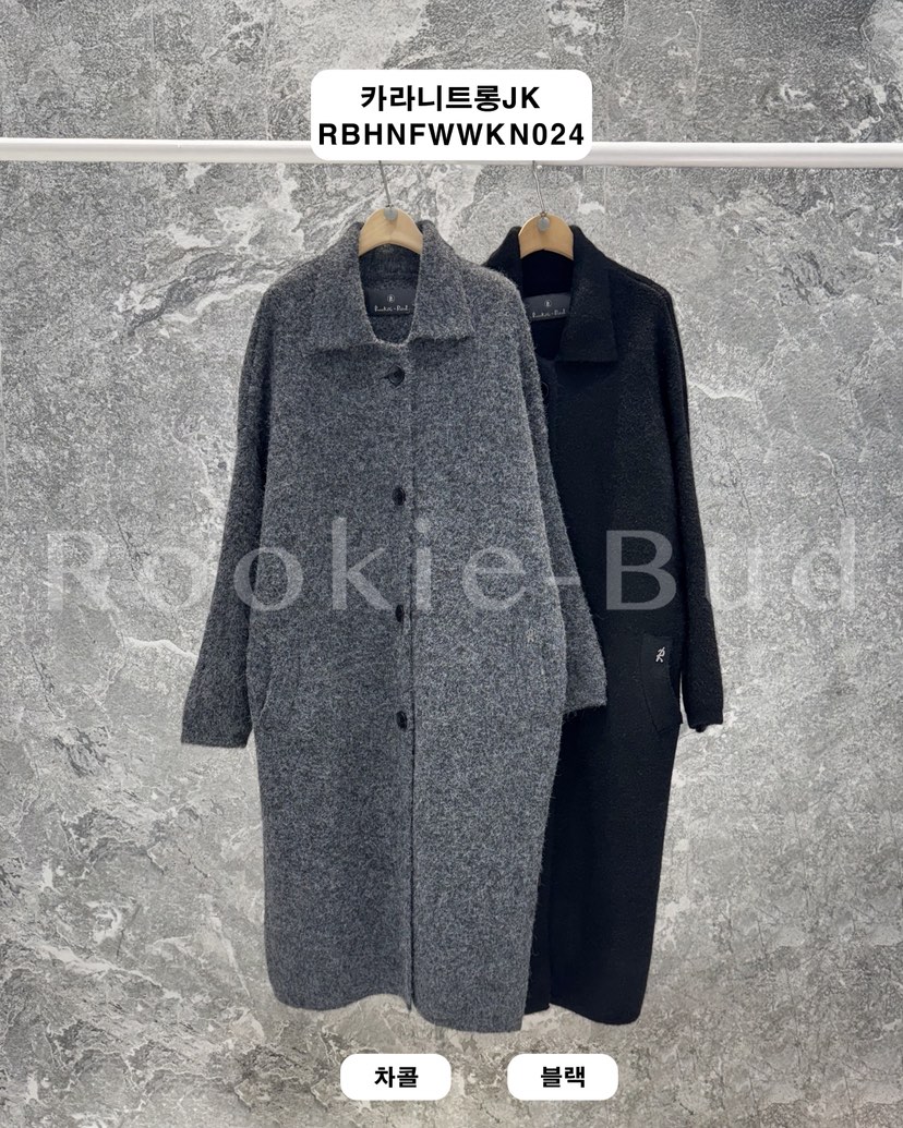 ROOKIE BUD東大門㊣實拍女士新品職業熱賣人氣休閑中長款大衣ROOKIE BUD-L中長款大衣