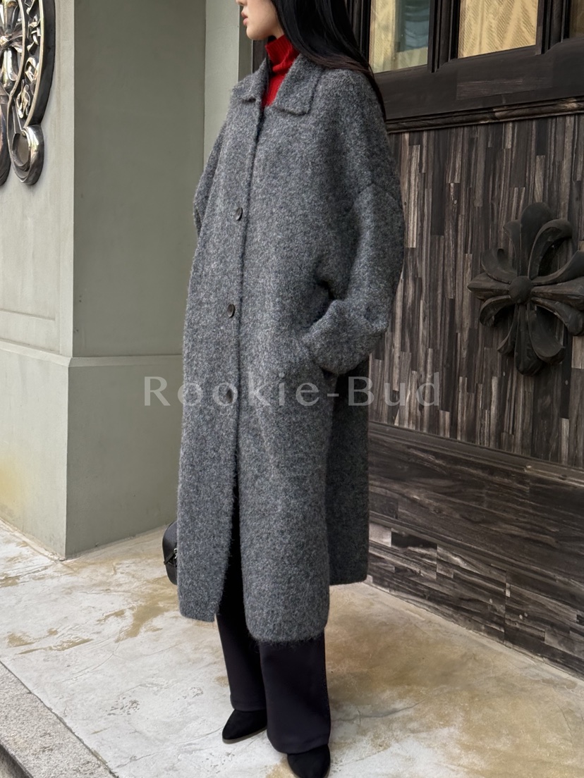 ROOKIE BUD東大門㊣實拍女士新品職業熱賣人氣休閑中長款大衣ROOKIE BUD-L中長款大衣