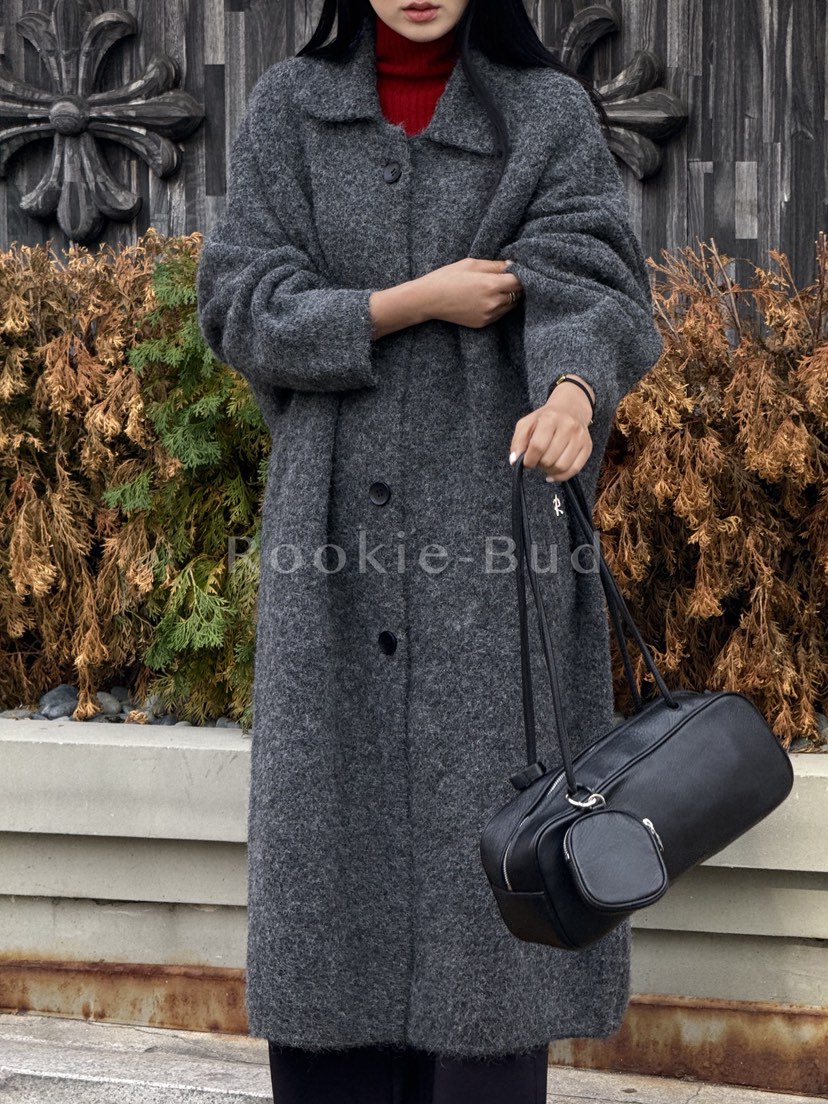 ROOKIE BUD東大門㊣實拍女士新品職業熱賣人氣休閑中長款大衣ROOKIE BUD-L中長款大衣