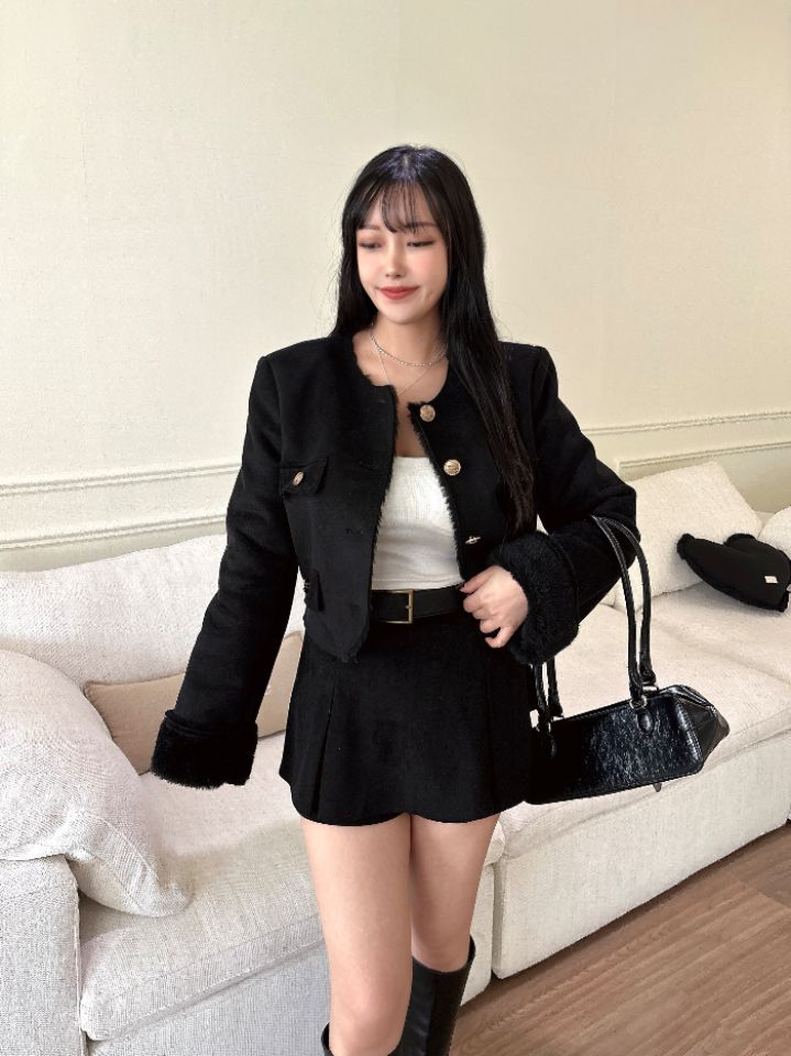 mars東大門㊣實拍女士新品25秋冬推薦真品職業人氣夾克粗花呢mars夾克