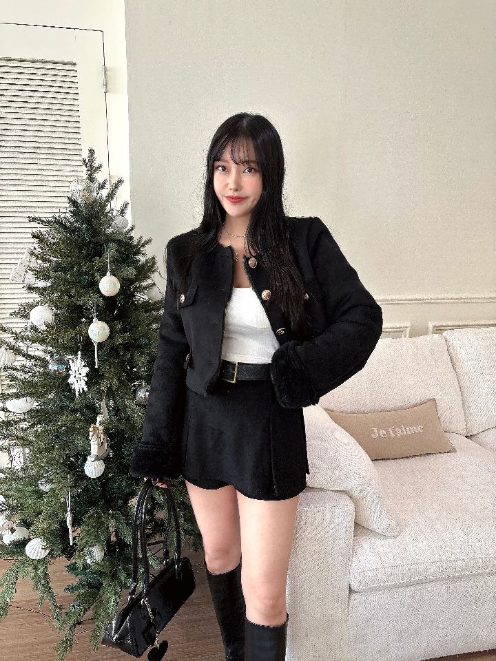 mars東大門㊣實拍女士新品25秋冬推薦真品職業人氣夾克粗花呢mars夾克