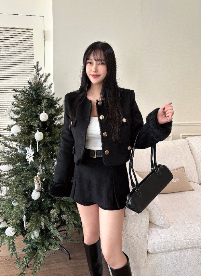 mars東大門㊣實拍女士新品25秋冬推薦真品職業人氣夾克粗花呢mars夾克