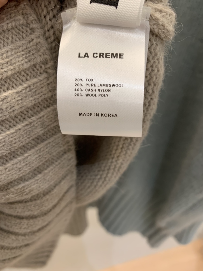 LA CREME東大門㊣實拍女裝新款25秋冬人氣職業休閑真品針織衫LA CREME針織衫