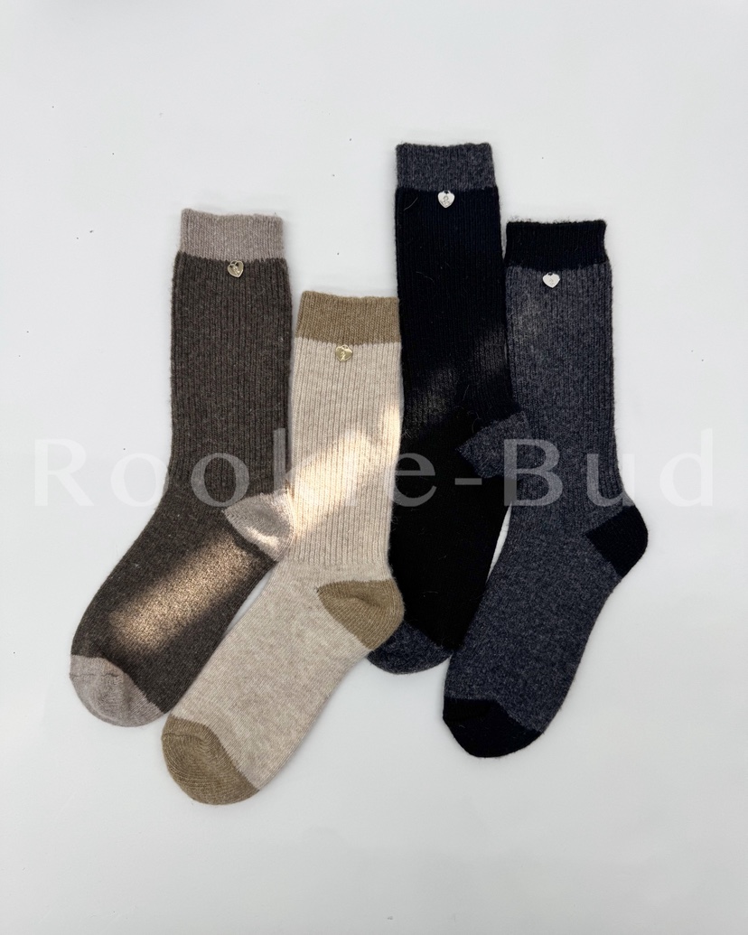 ROOKIE BUD韓國代購㊣女士新品人氣25秋冬真品熱賣襪子羊絨ROOKIE BUD-L襪子