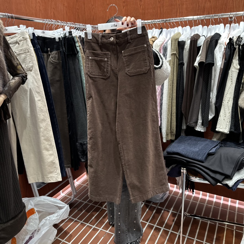 ILLO東大門㊣實拍女士新款職業真品時尚人氣熱賣25秋冬休閑褲ILLO休閑褲圖色4
