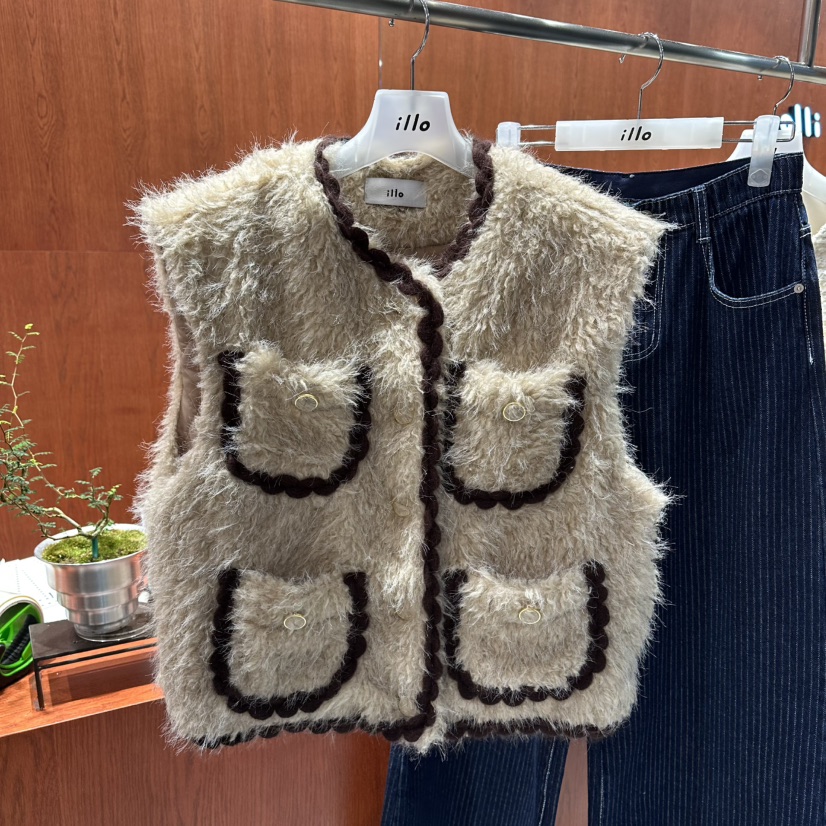 ILLO東大門㊣直郵女裝新款推薦人氣休閑熱賣真品25秋冬馬甲ILLO馬甲圖色1
