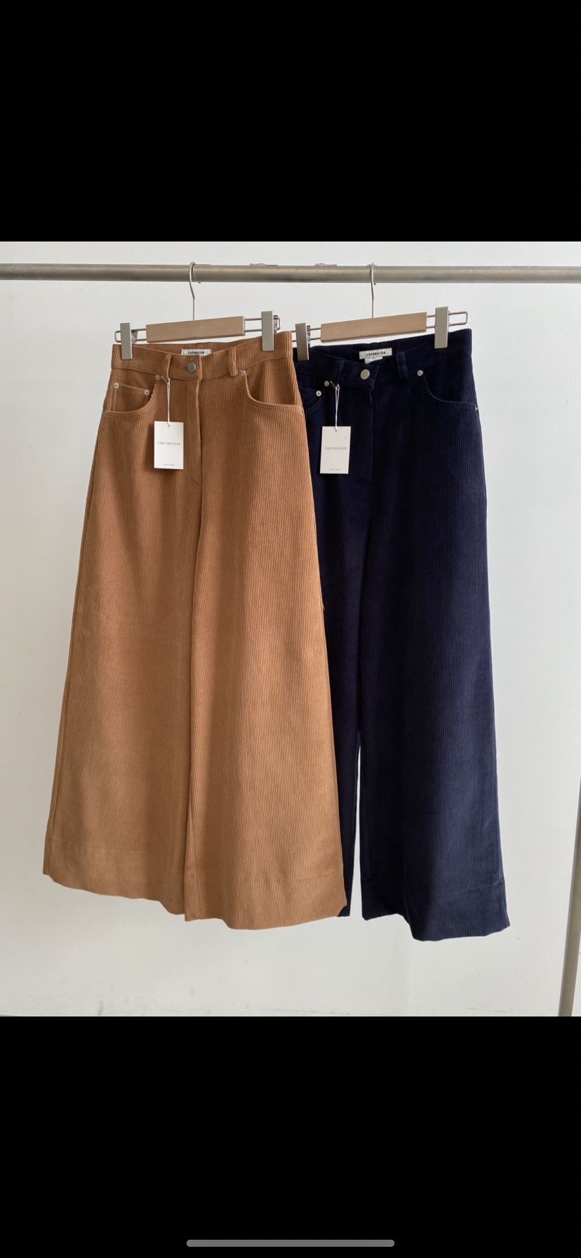 COCOMATON東大門㊣代購女裝新品職業真品25秋冬休閑褲燈芯絨COCOMATON休閑褲