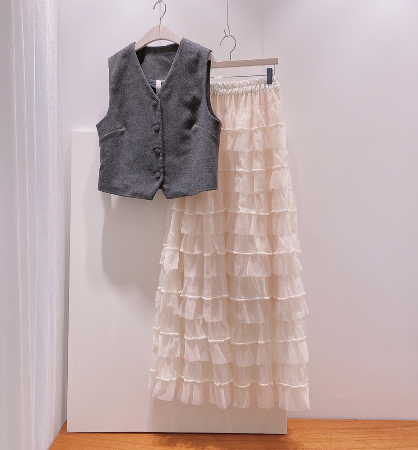 LETAILOR韓國代購㊣女裝新品職業休閑熱賣推薦時尚25秋冬馬甲LETAILOR馬甲