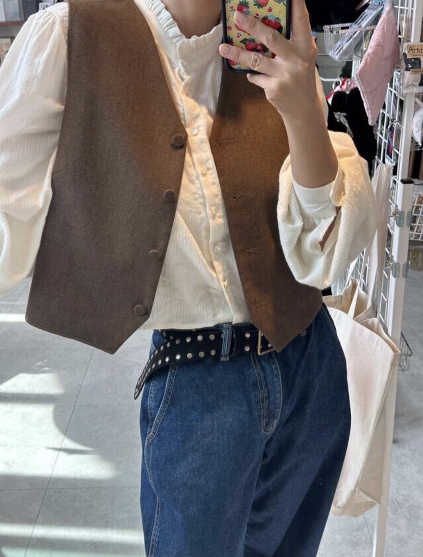 LETAILOR韓國代購㊣女裝新品職業休閑熱賣推薦時尚25秋冬馬甲LETAILOR馬甲