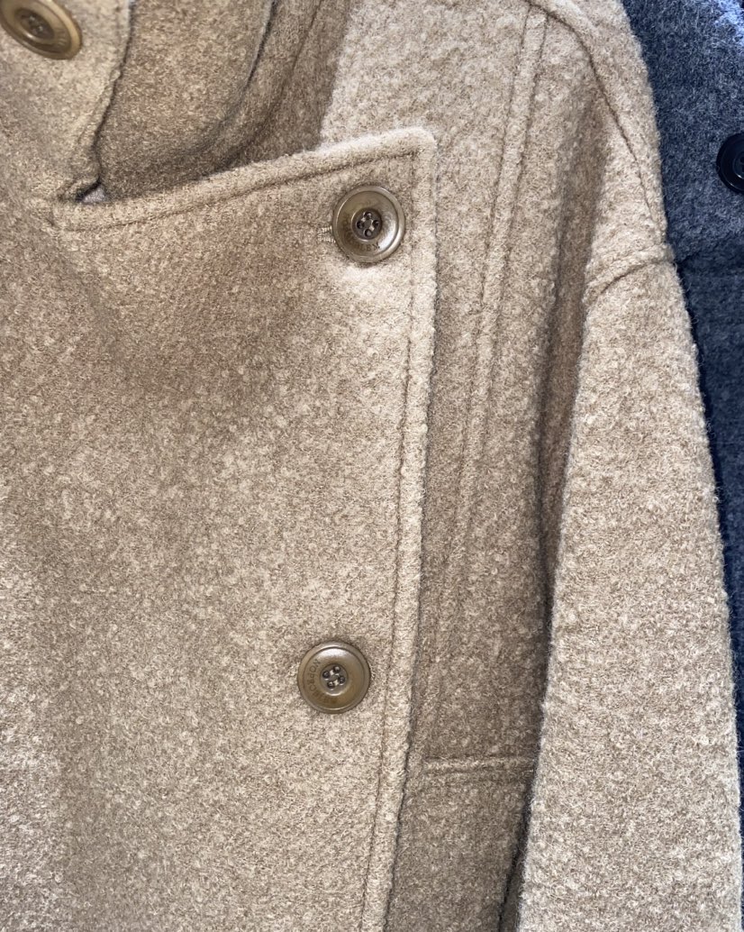 NOPROBLEM韓國直郵㊣女士新款職業人氣時尚熱賣短款大衣含腰帶NOPROBLEM短款大衣