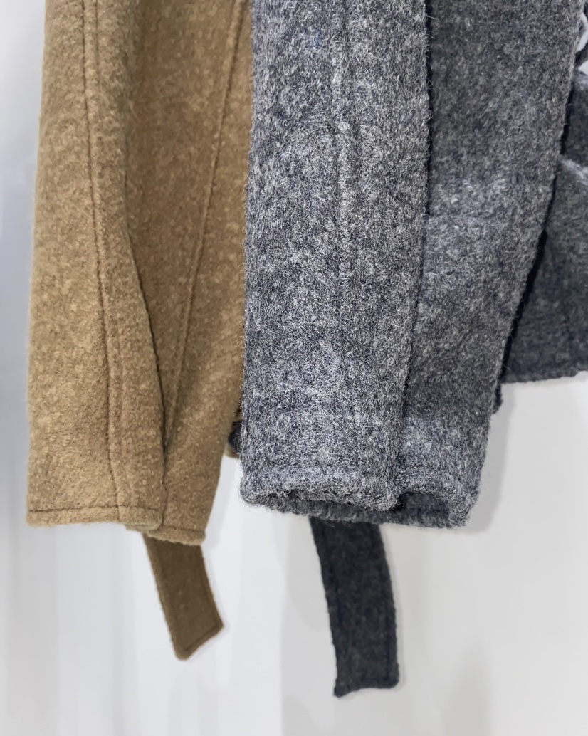 NOPROBLEM韓國直郵㊣女士新款職業人氣時尚熱賣短款大衣含腰帶NOPROBLEM短款大衣