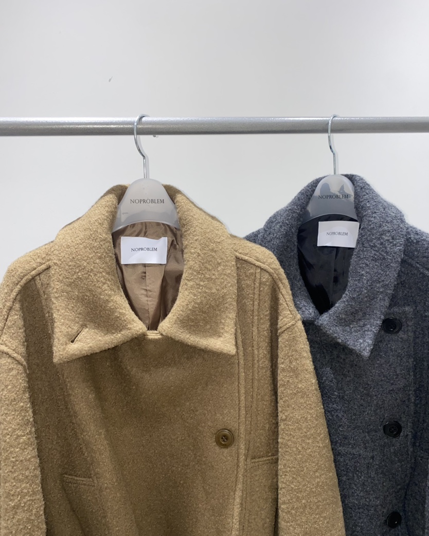 NOPROBLEM韓國直郵㊣女士新款職業人氣時尚熱賣短款大衣含腰帶NOPROBLEM短款大衣