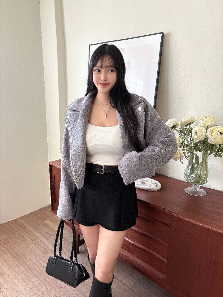 mars東大門㊣實拍女裝新款25秋冬真品職業人氣夾克含腰帶羊毛mars夾克