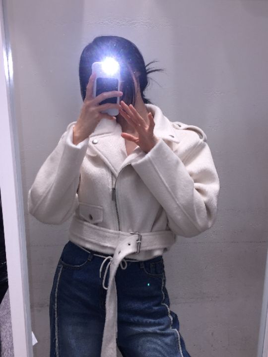 mars東大門㊣實拍女裝新款25秋冬真品職業人氣夾克含腰帶羊毛mars夾克