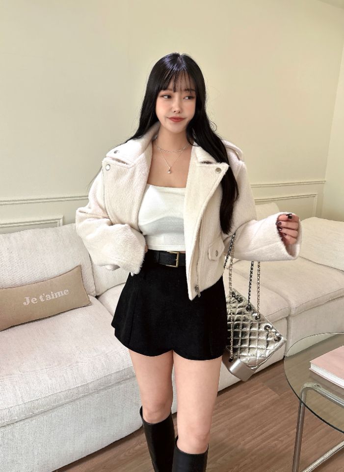 mars東大門㊣實拍女裝新款25秋冬真品職業人氣夾克含腰帶羊毛mars夾克