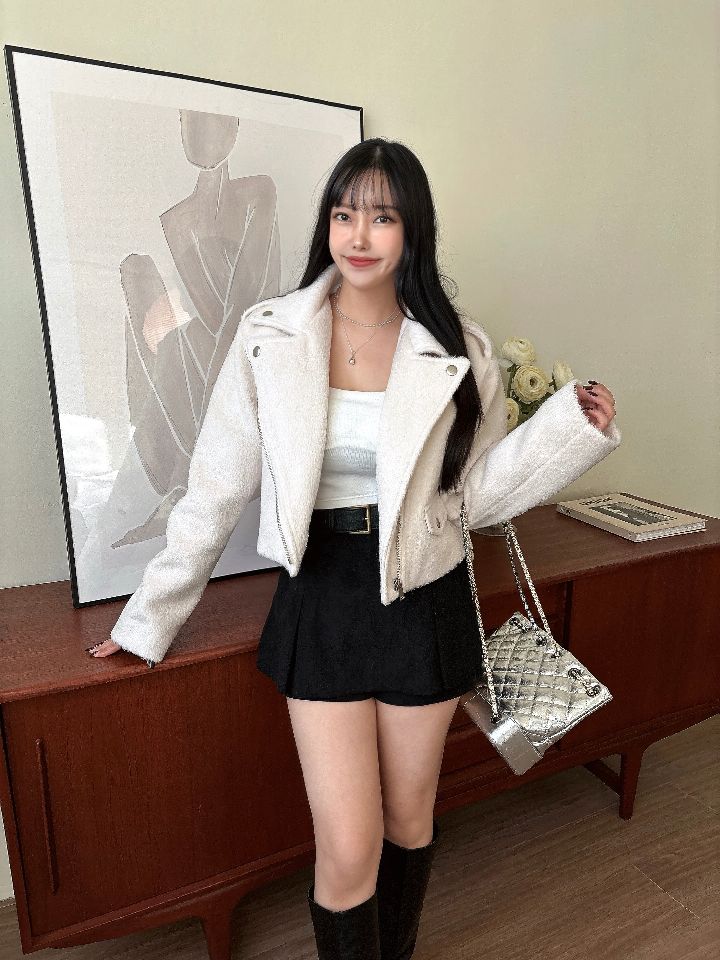 mars東大門㊣實拍女裝新款25秋冬真品職業人氣夾克含腰帶羊毛mars夾克