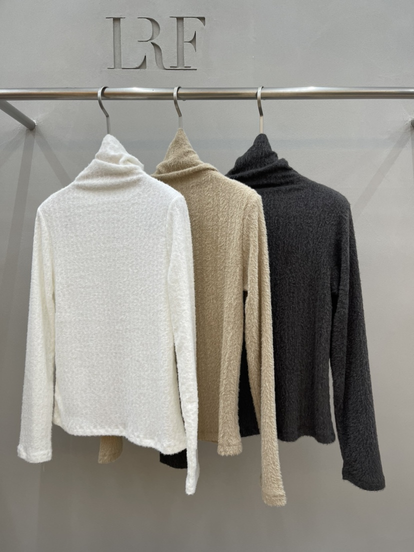 PLUS HONG-P韓國代購㊣女裝新品職業人氣熱賣長袖T恤馬海毛LORA FAMILY/PLUS HONG長袖T恤