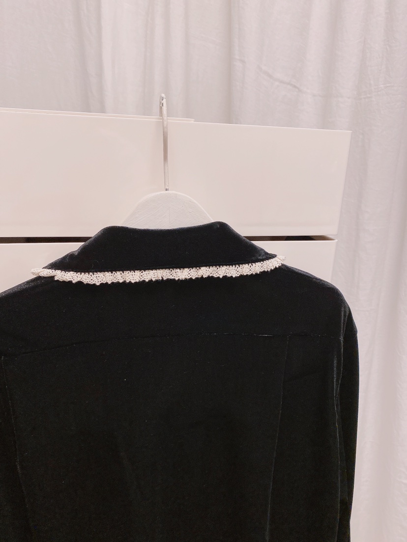 LETAILOR東大門㊣直郵女裝新品職業25秋冬襯衫蕾絲衫天鵝絨LETAILOR襯衫/蕾絲衫