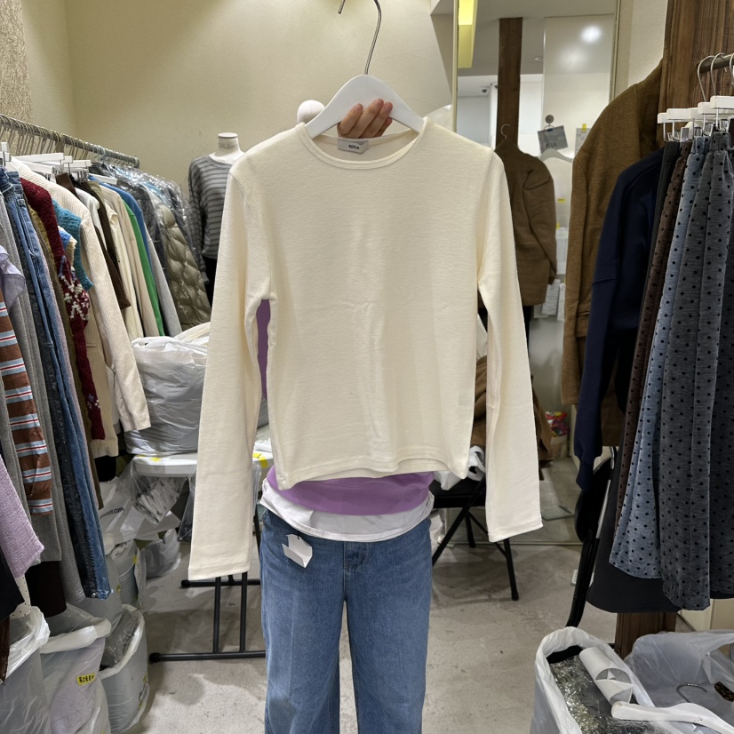 REFLAT東大門㊣實拍女裝新品25秋冬真品人氣休閑時尚長袖T恤REFLAT長袖T恤圖色1