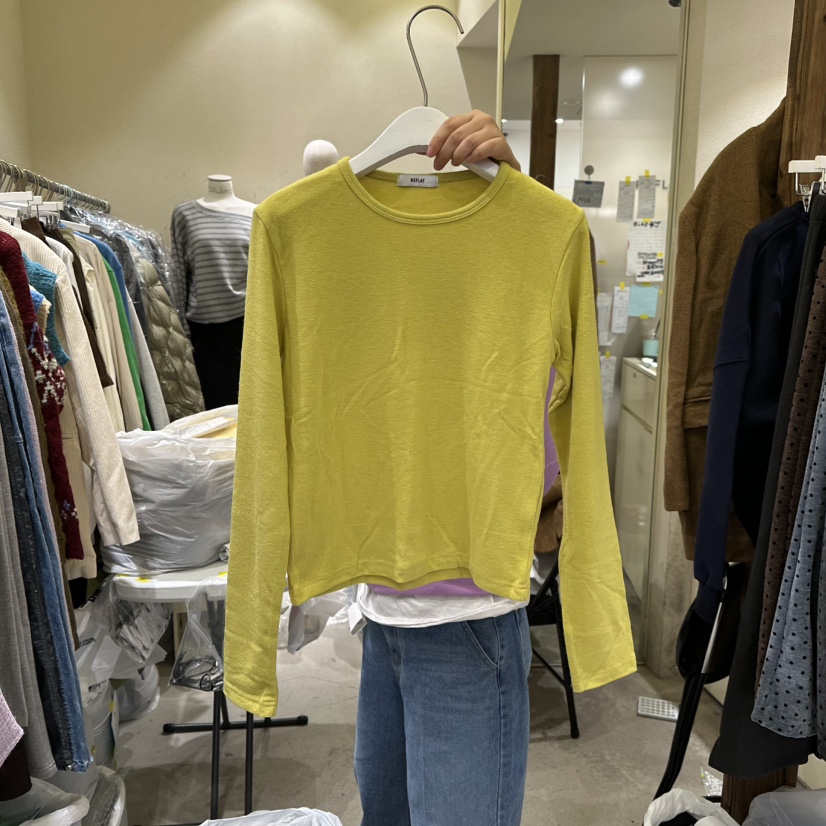 REFLAT東大門㊣實拍女裝新品25秋冬真品人氣休閑時尚長袖T恤REFLAT長袖T恤圖色2