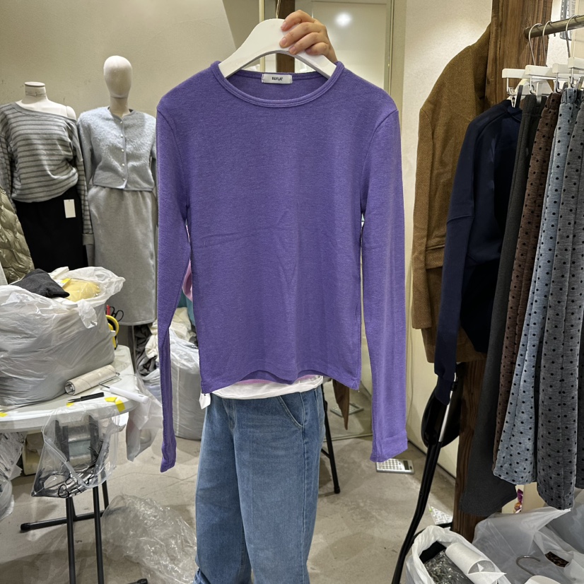 REFLAT東大門㊣實拍女裝新品25秋冬真品人氣休閑時尚長袖T恤REFLAT長袖T恤圖色3