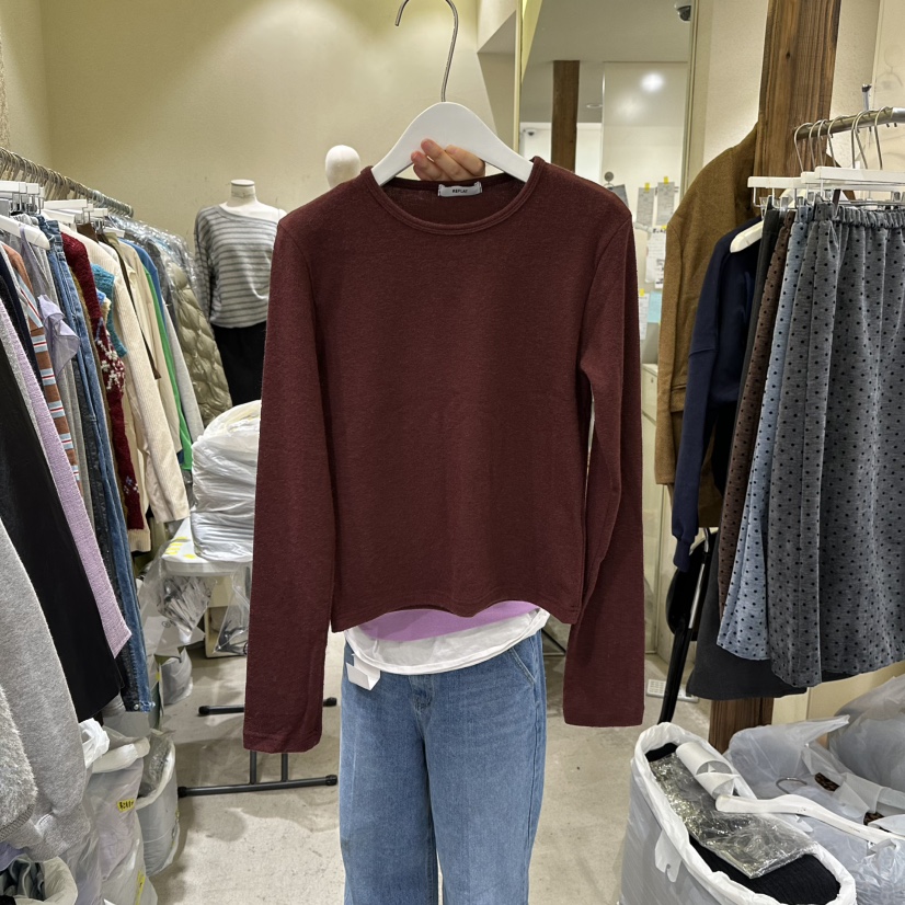 REFLAT東大門㊣實拍女裝新品25秋冬真品人氣休閑時尚長袖T恤REFLAT長袖T恤圖色4