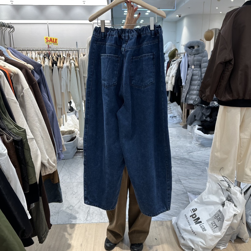 REVE-L東大門㊣實拍女士新品職業人氣推薦25秋冬熱賣牛仔褲REVE-L牛仔褲