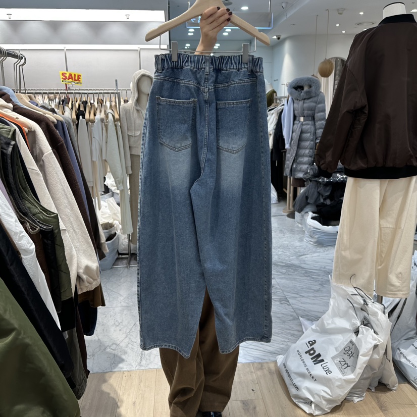 REVE-L東大門㊣實拍女士新品職業人氣推薦25秋冬熱賣牛仔褲REVE-L牛仔褲