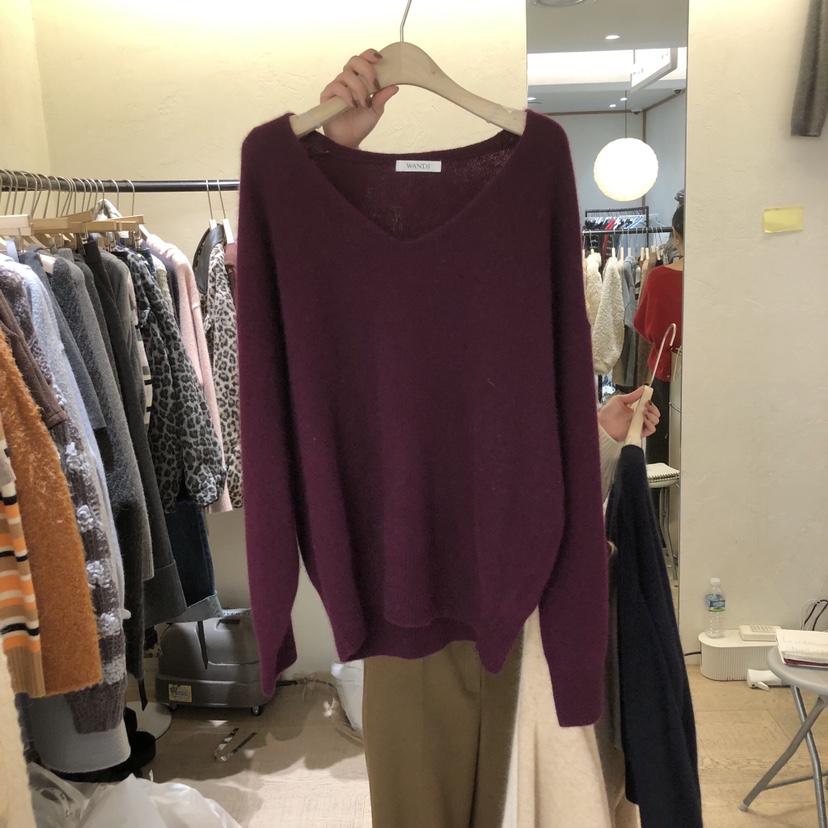 W AND J東大門㊣直郵女士新款25秋冬人氣熱賣真品針織衫浣熊W AND J針織衫圖色4