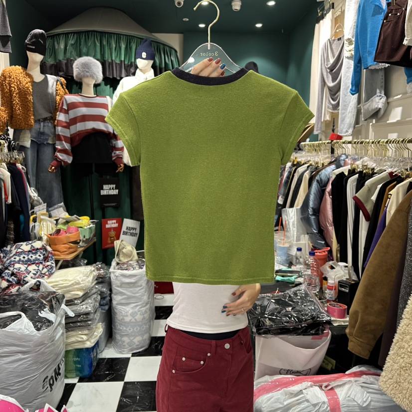 3COLOR韓國直郵㊣女士新品真品T恤Three colorT恤
