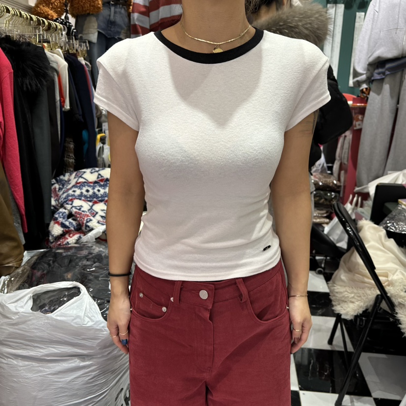 3COLOR韓國直郵㊣女士新品真品T恤Three colorT恤圖色1