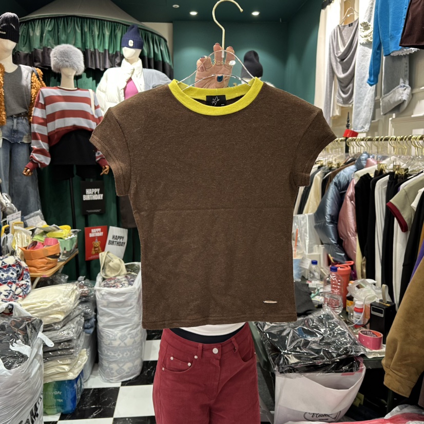 3COLOR韓國直郵㊣女士新品真品T恤Three colorT恤圖色2