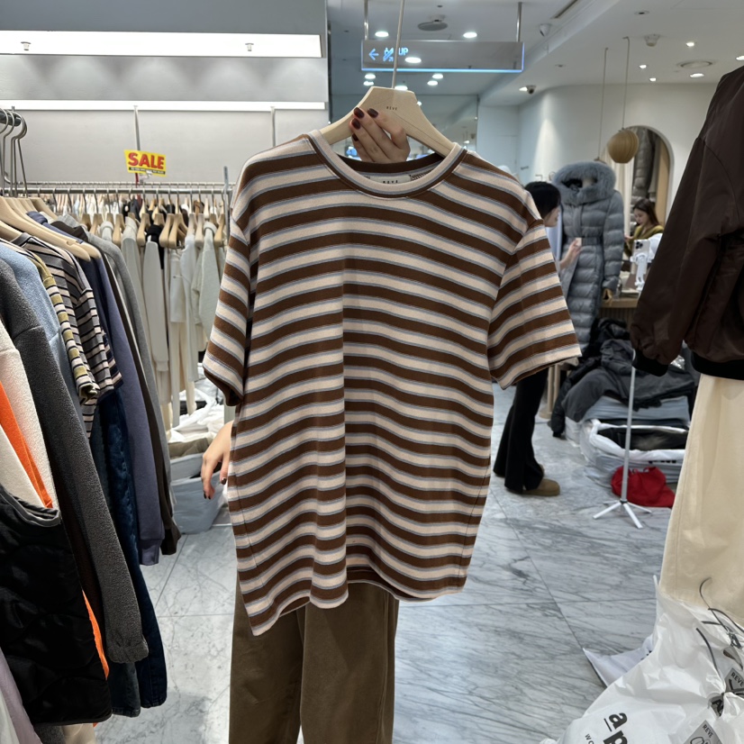 REVE-L韓國直郵㊣女裝新品時尚推薦熱賣真品人氣25秋冬T恤REVE-LT恤圖色2