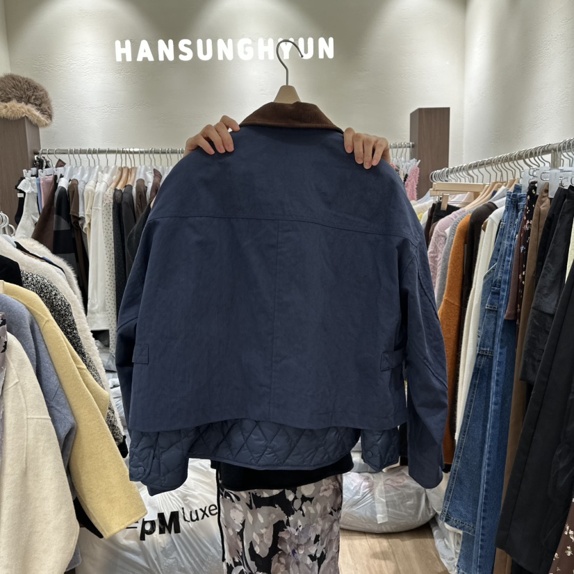 HANSUNGHYUN韓國代購㊣女裝新款真品職業推薦熱賣套裝可拆卸鵝HANSUNGHYUN套裝