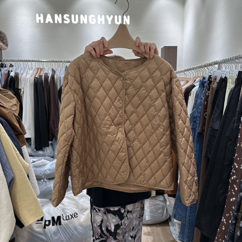 HANSUNGHYUN韓國代購㊣女裝新款真品職業推薦熱賣套裝可拆卸鵝HANSUNGHYUN套裝