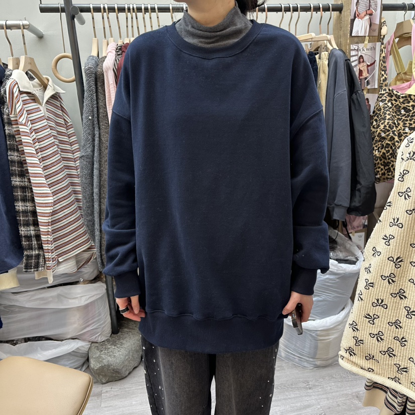 STICK WITH東大門㊣實拍女士新款推薦時尚真品熱賣衛衣加絨STICK WITH衛衣圖色8深藍色