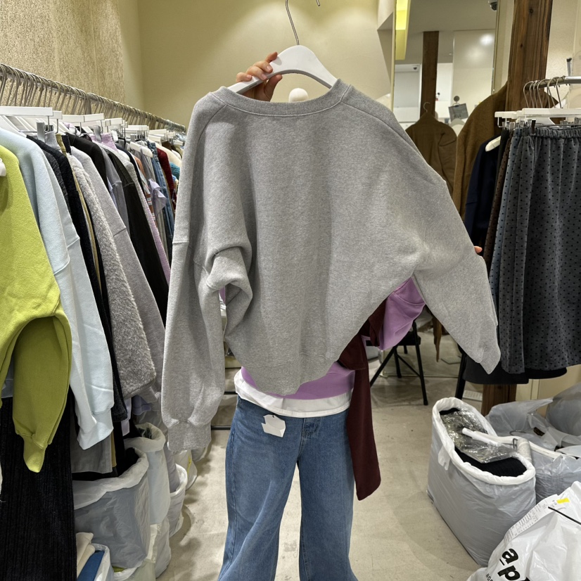 REFLAT東大門㊣實拍女士新品時尚職業25秋冬推薦衛衣V領加絨REFLAT衛衣