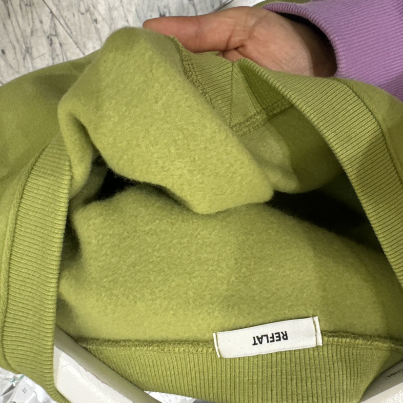 REFLAT東大門㊣實拍女士新品時尚職業25秋冬推薦衛衣V領加絨REFLAT衛衣