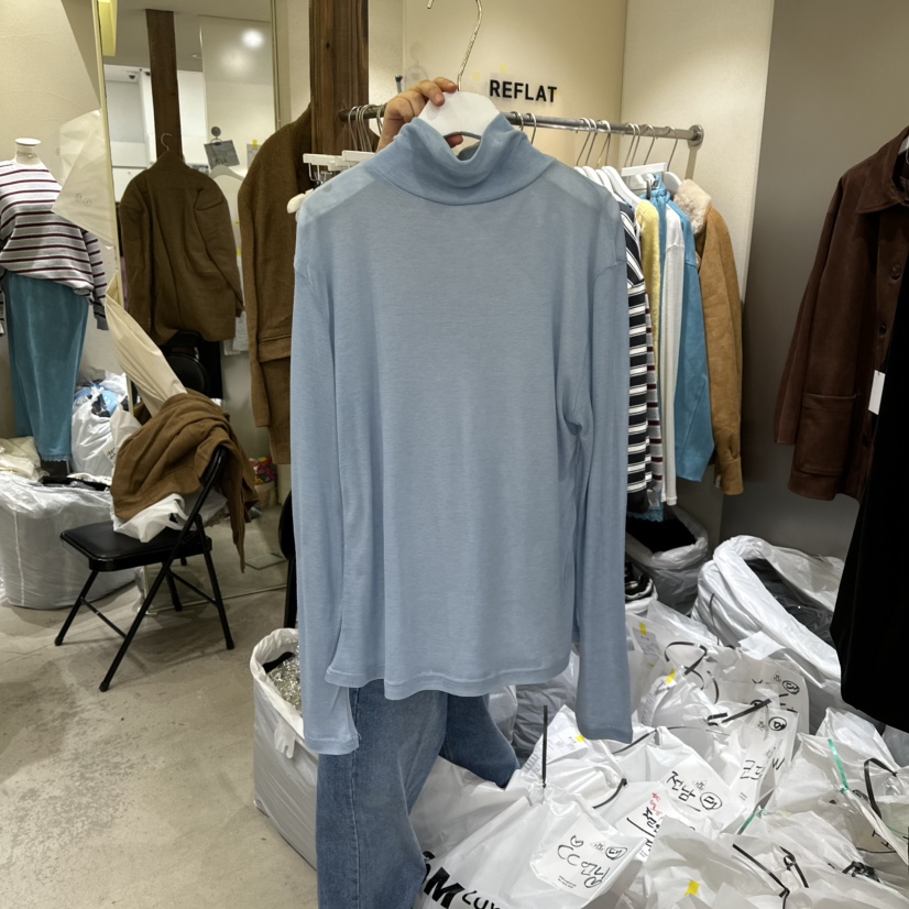 REFLAT韓國代購㊣女士新款時尚真品25秋冬推薦人氣長袖T恤羊毛REFLAT長袖T恤圖色3