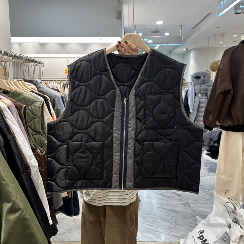 REVE-L韓國代購㊣女士新品熱賣職業真品休閑人氣推薦時尚馬甲REVE-L馬甲圖色2