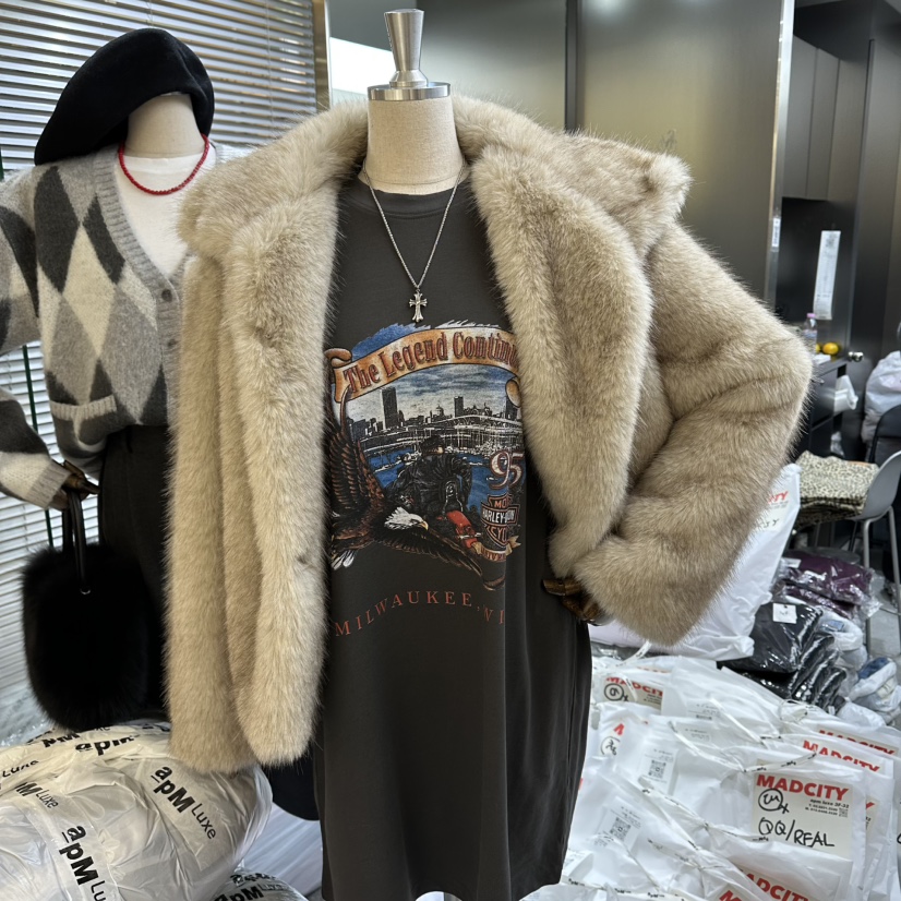 MADCITY韓國代購㊣女裝新款時尚休閑25秋冬推薦真品職業T恤MADCITYT恤