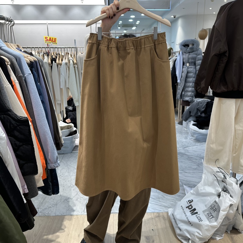 REVE-L東大門㊣代購女士新款25秋冬時尚職業人氣熱賣真品長裙REVE-L長裙圖色3