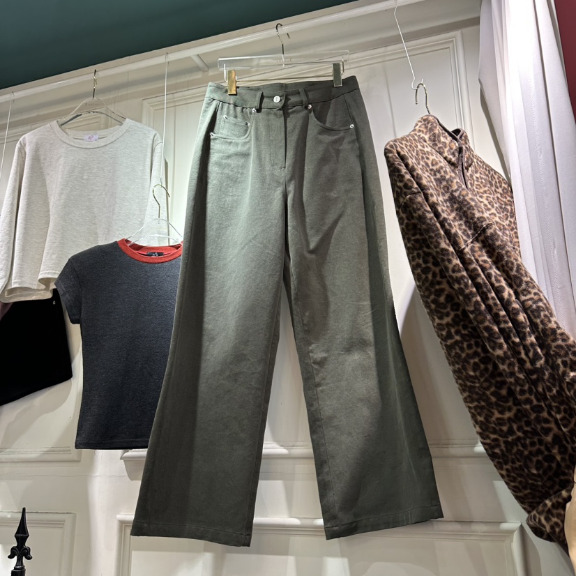 3COLOR韓國直郵㊣女士新款職業休閑褲Three color休閑褲圖色1