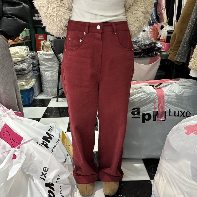 3COLOR韓國直郵㊣女士新款職業休閑褲Three color休閑褲圖色2