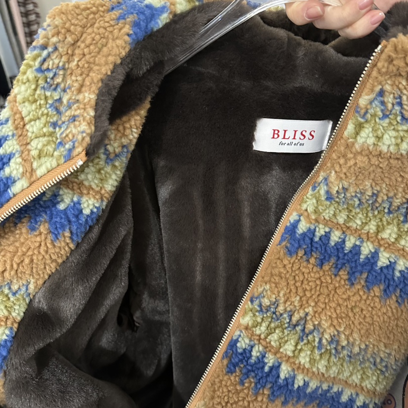 BLISS韓國直郵㊣女士新款人氣真品時尚熱賣職業25秋冬夾克加絨BLISS夾克