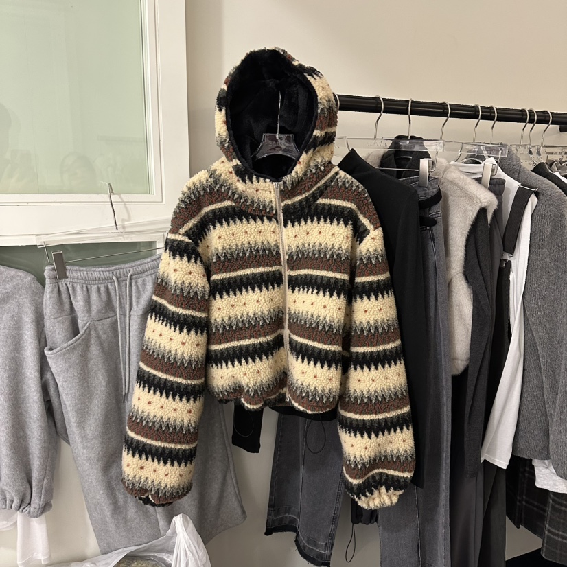 BLISS韓國直郵㊣女士新款人氣真品時尚熱賣職業25秋冬夾克加絨BLISS夾克圖色1