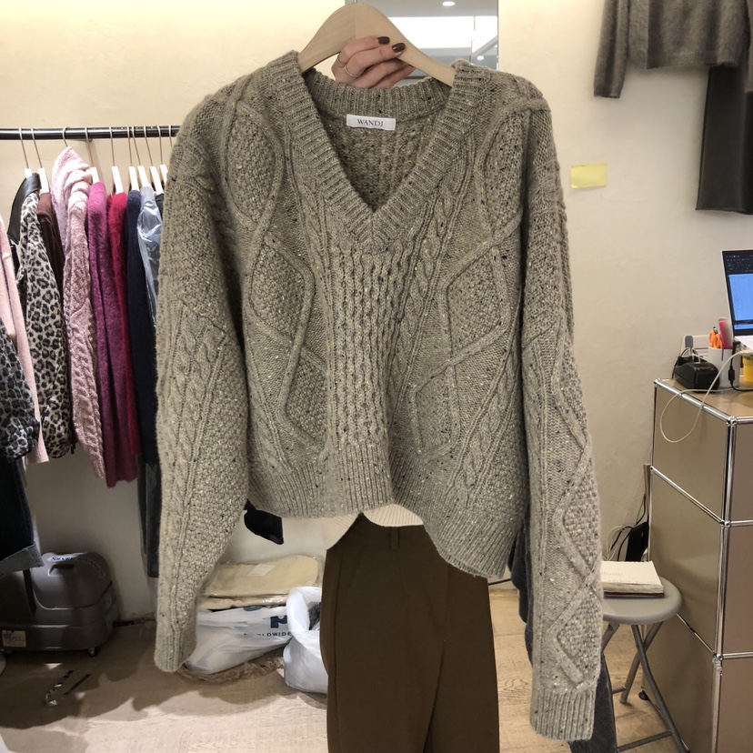 W AND J東大門㊣實拍女士新款職業25秋冬推薦時尚真品毛衣W AND J毛衣圖色2