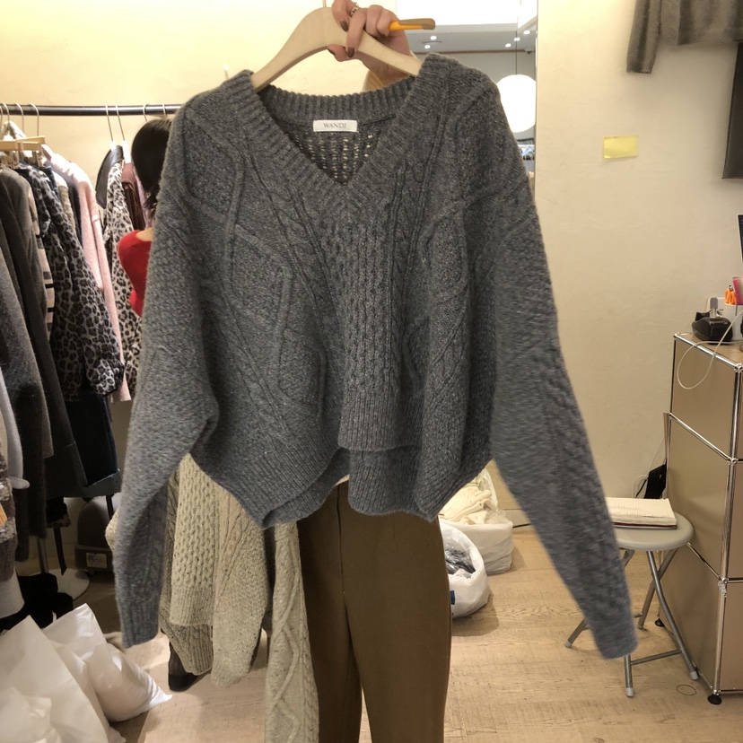 W AND J東大門㊣實拍女士新款職業25秋冬推薦時尚真品毛衣W AND J毛衣圖色3
