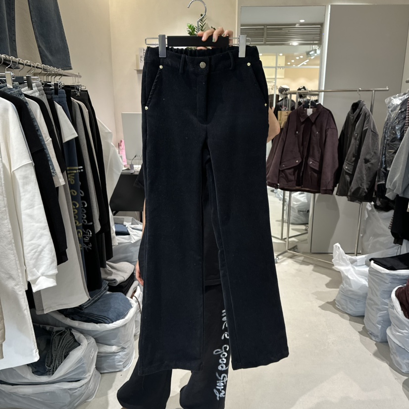 MEMO CLASSIC東大門㊣實拍女裝新款真品推薦人氣休閑褲燈芯絨MEMO CLASSIC休閑褲圖色2